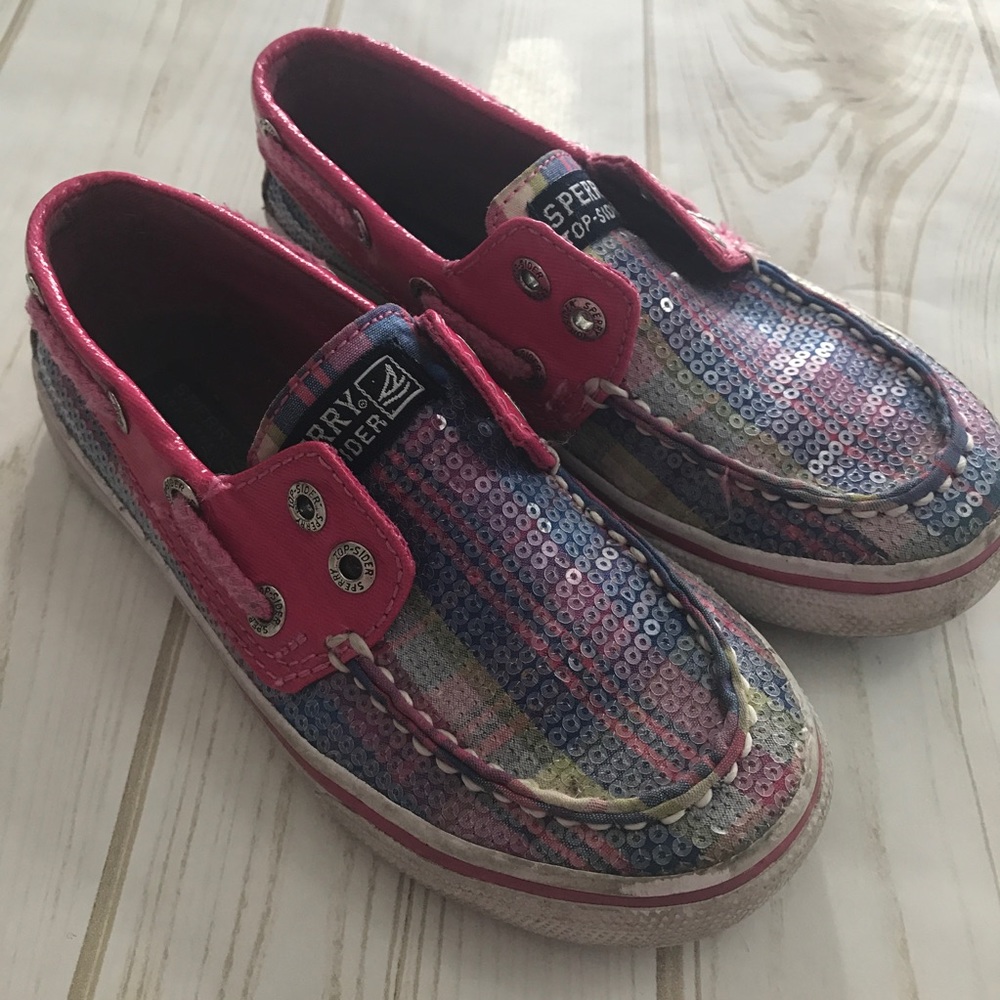 Sperry Top Sider Girls Boat Shoes Flats, Girls 11